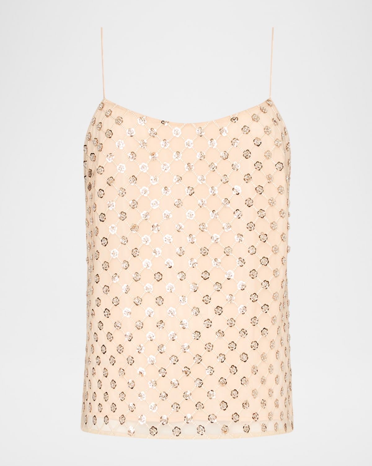 Rylan Sequin-Embroidered Tank Top