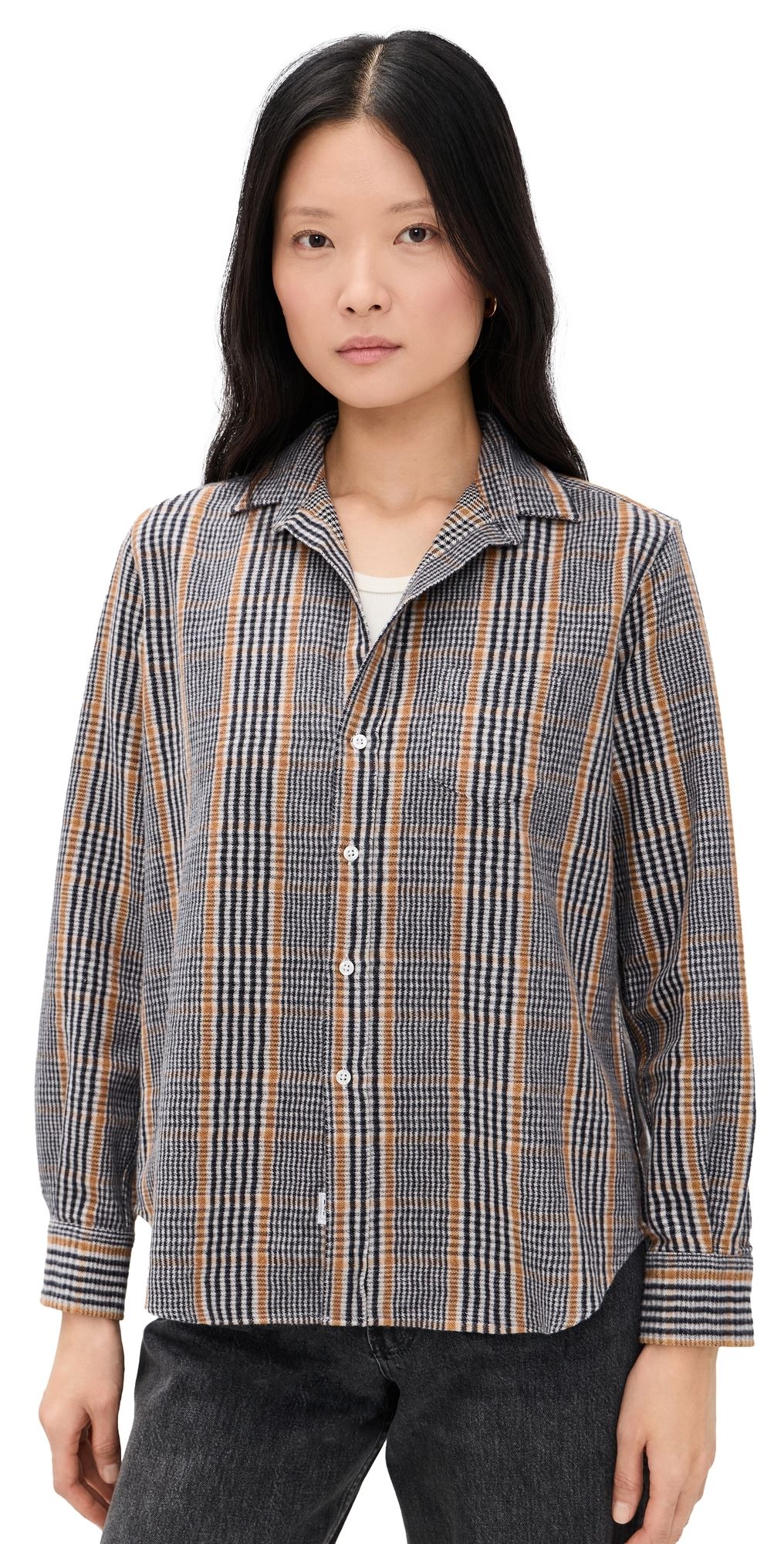 Frank & Eileen Relaxed Button-Up Shirt Excb XS