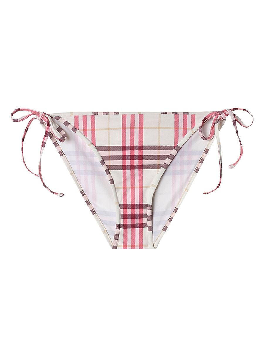 Women's Saide Check Bikini Bottom - Aubergine Purple - Size XXL