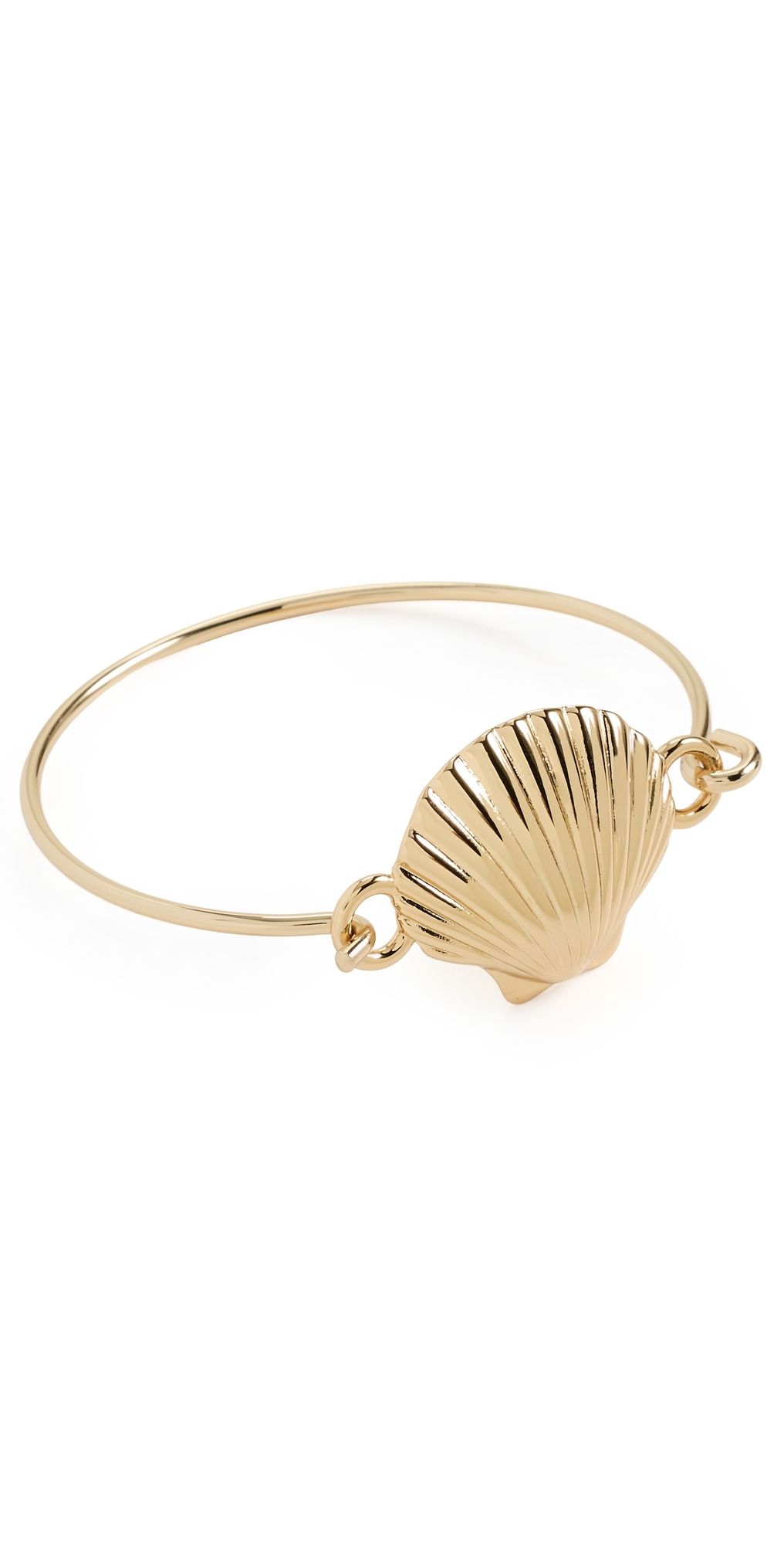 Madewell Shell Skinny Bangle Antique Gold One Size
