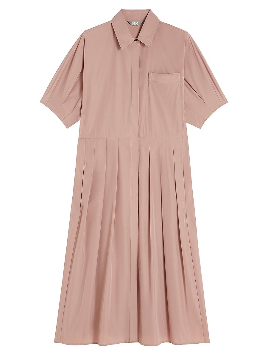 Women's Water Repellent Taffeta Shirt Dress - Pink - Size 16