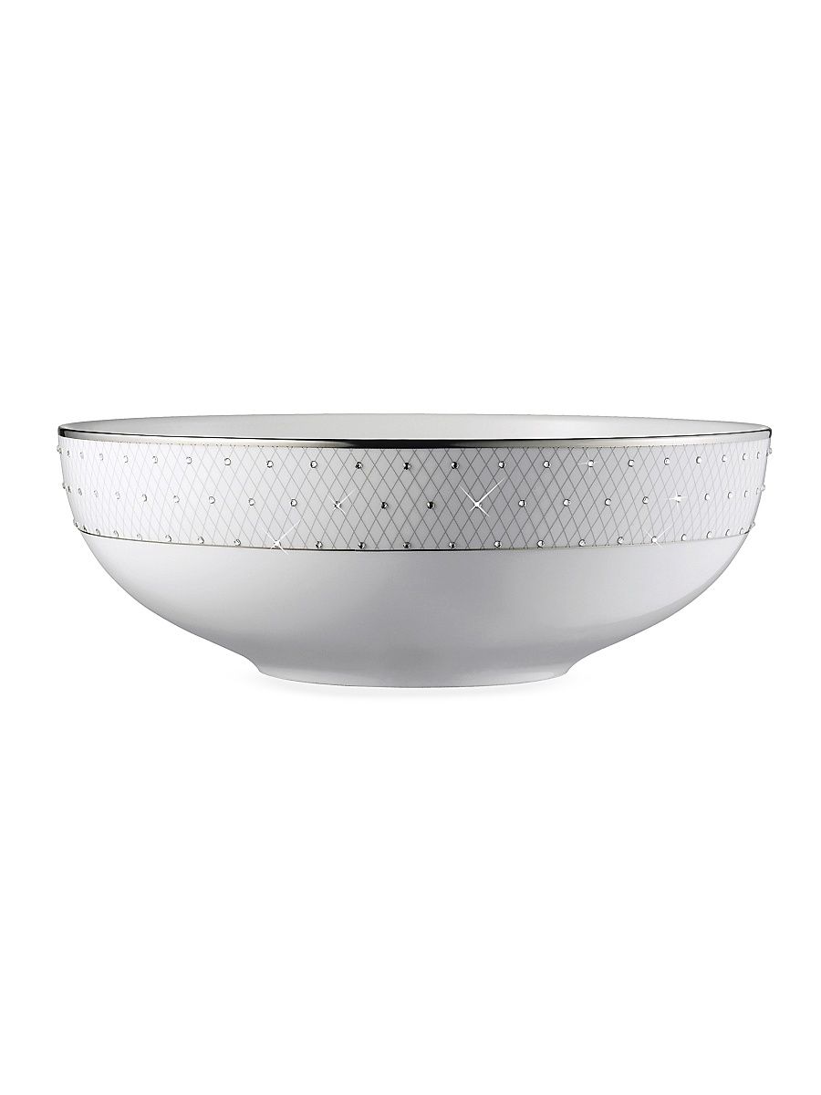 Princess Serving Bowl - Silver White