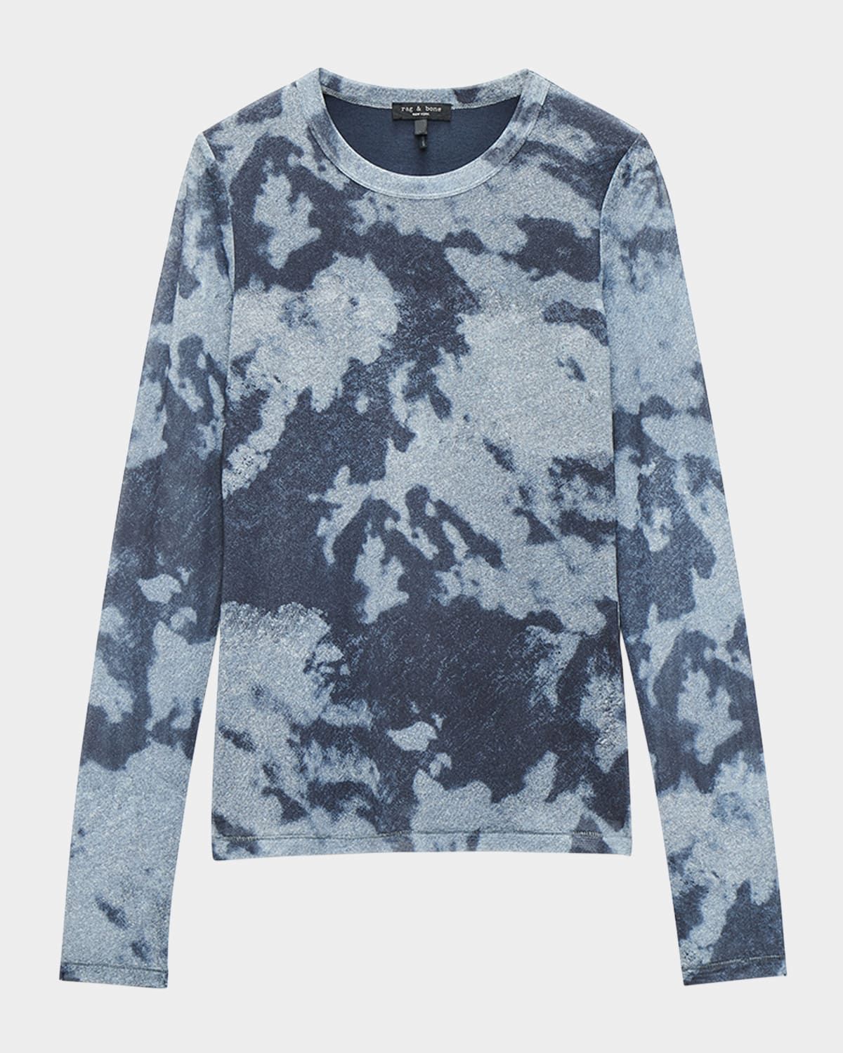 Yana Printed Mesh Top