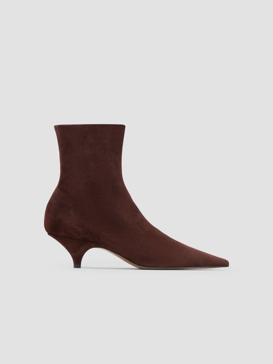 Neous Women's Poera 40MM Stretch-Suede Ankle Boots - Chocolate - Size 10