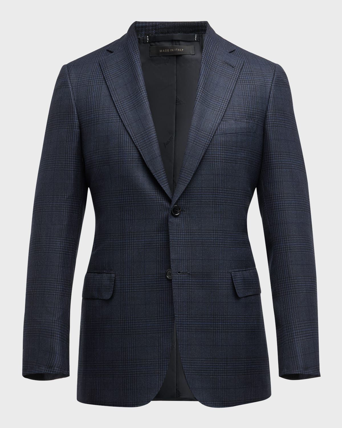 Men & apos;s Large Plaid Wool Sport Coat