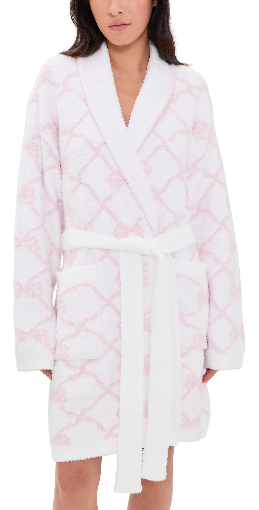 LoveShackFancy Indie Teddy Robe Pink Chance M/L