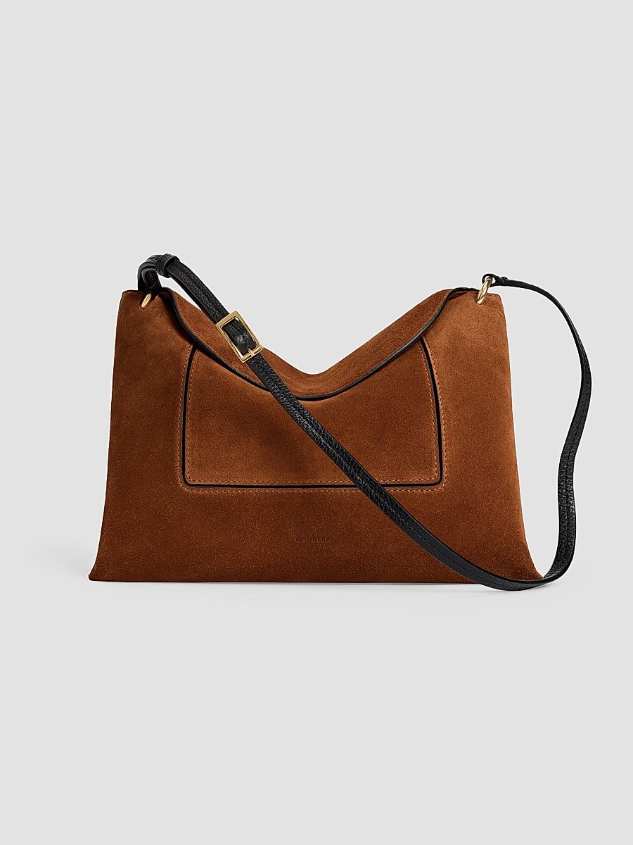 Wandler Women's Penelope Slouch Suede Shoulder Bag - Saddle Suede