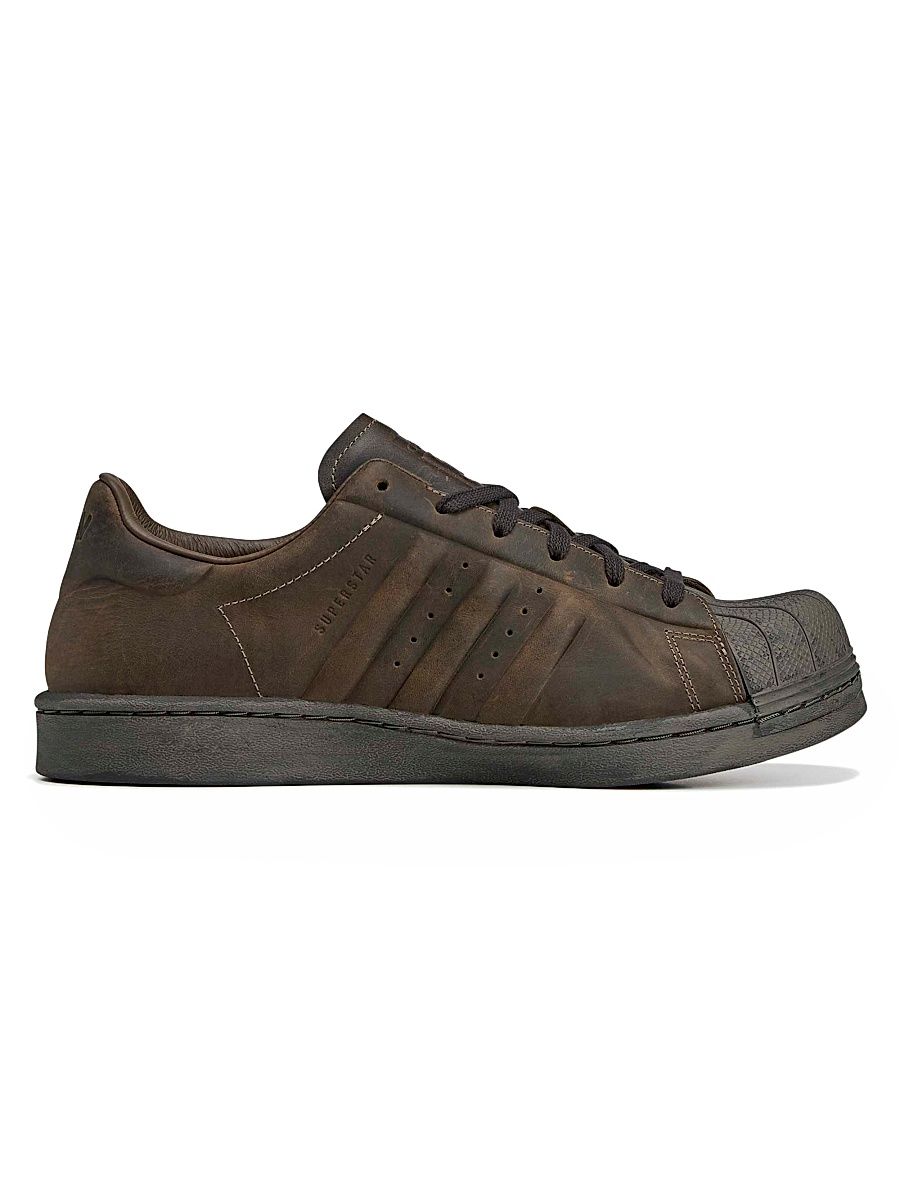 Men's adidas x Avavav Superstar Vacuum Leather Low-Top Sneakers - Umber - Size 12
