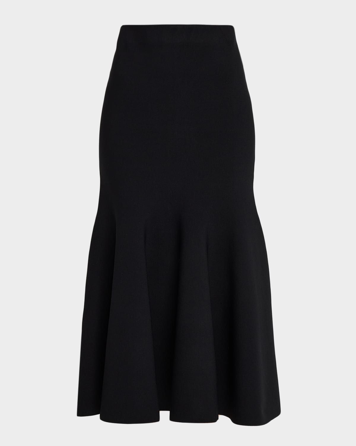 Flynn Knit Fit-&-Flare Midi Skirt