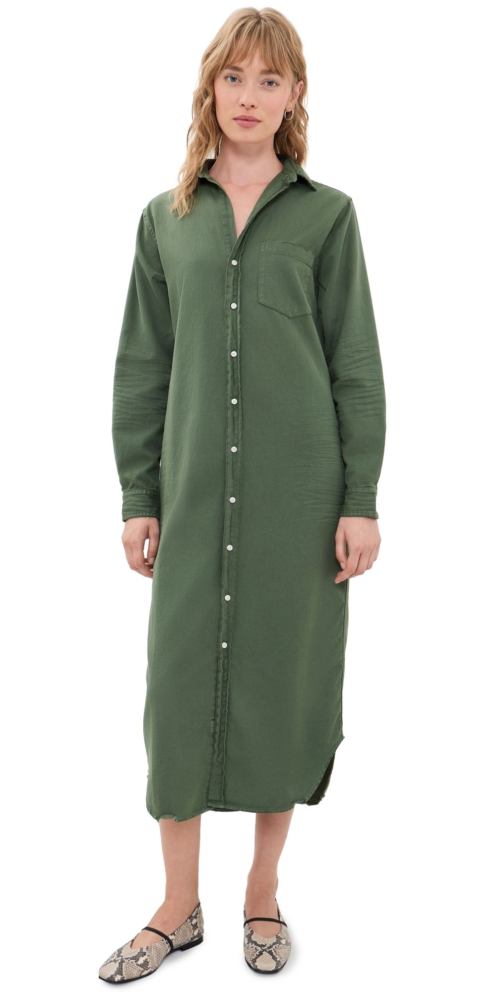 Frank & Eileen Maxi Shirtdress Nori XL