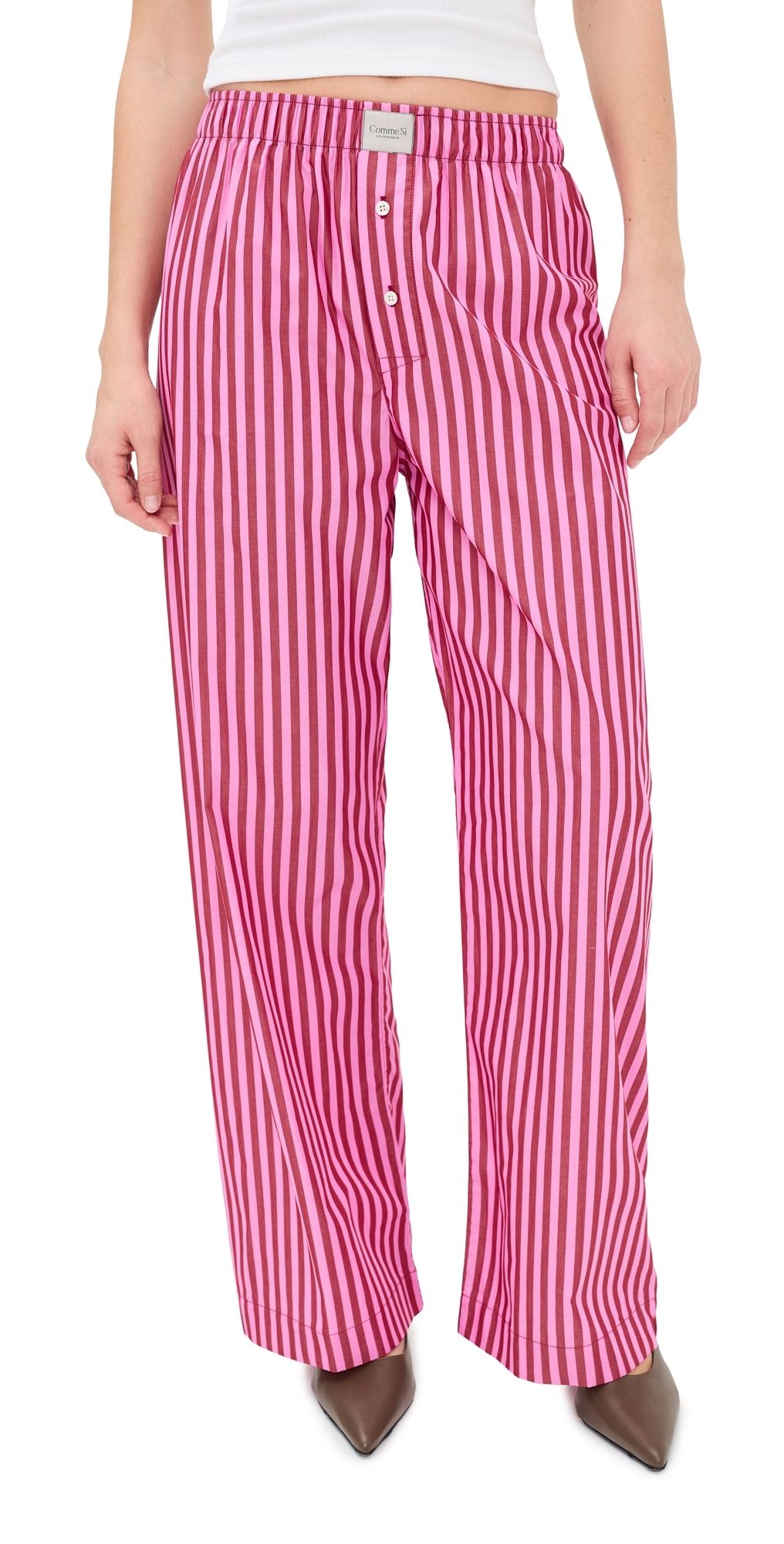 Comme Si La Boxer Alta Pants Spritz Stripe S