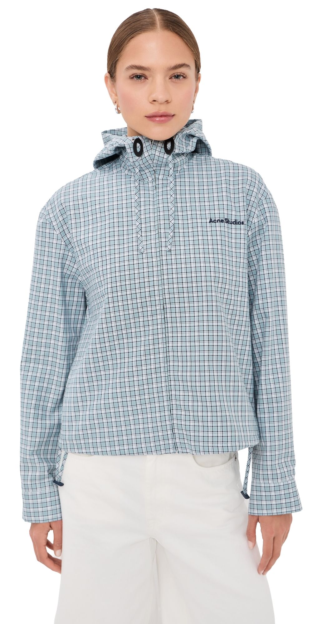 Acne Studios Summery Check Jacket Blue/White 36