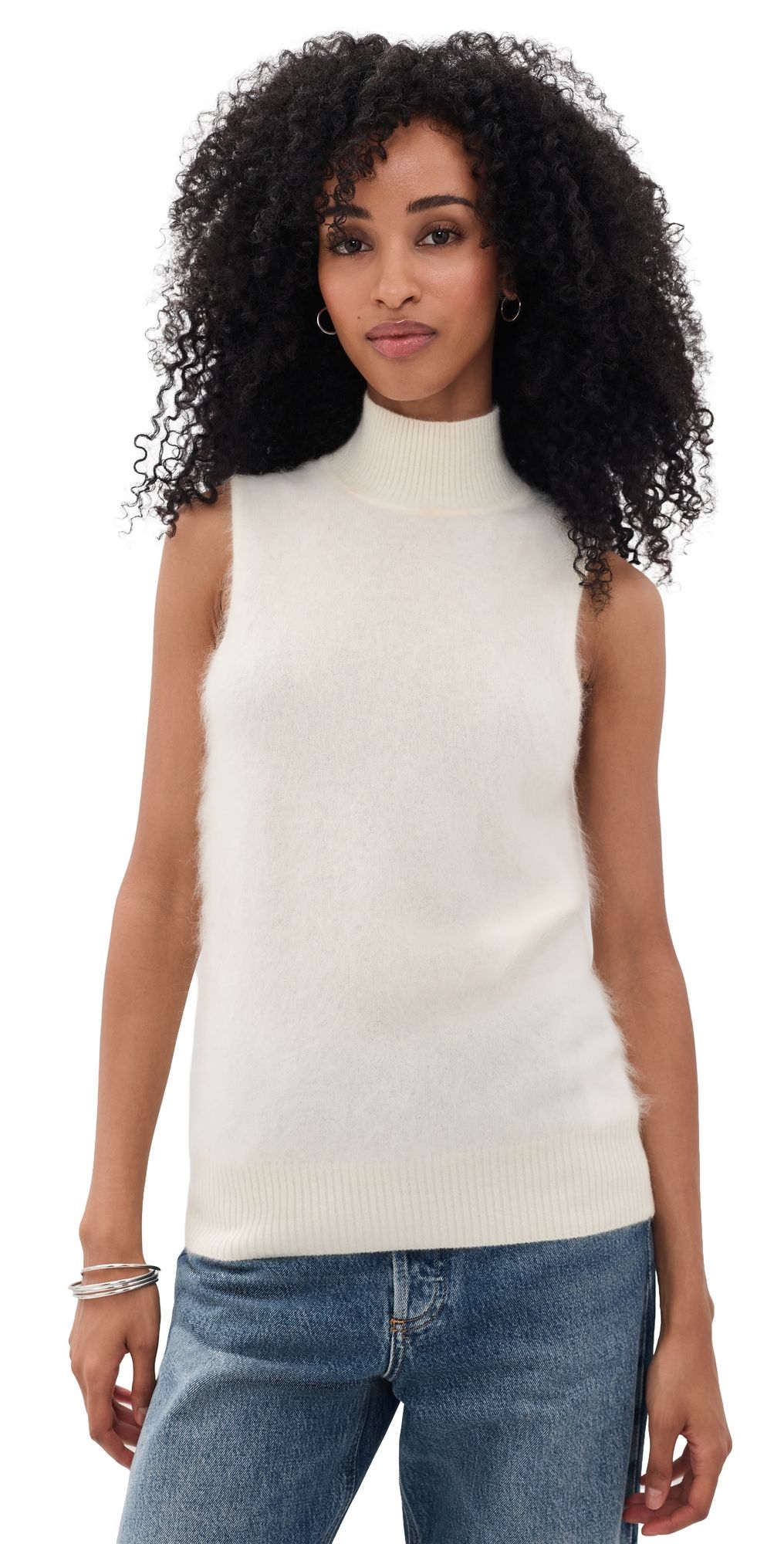 Ramy Brook Dora Cashmere Pullover Ivory XXS