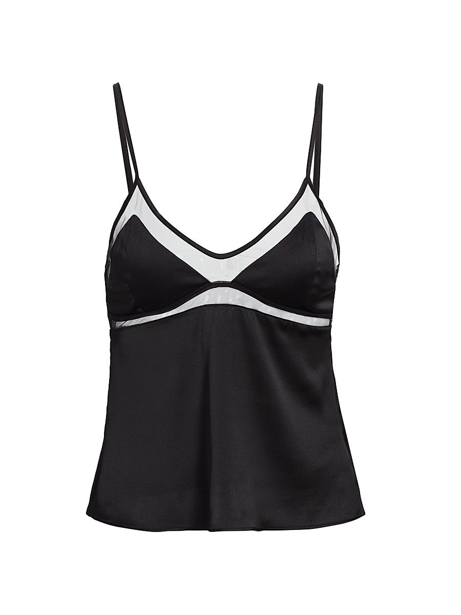 Women's Peep Show Cami - Black - Size Small