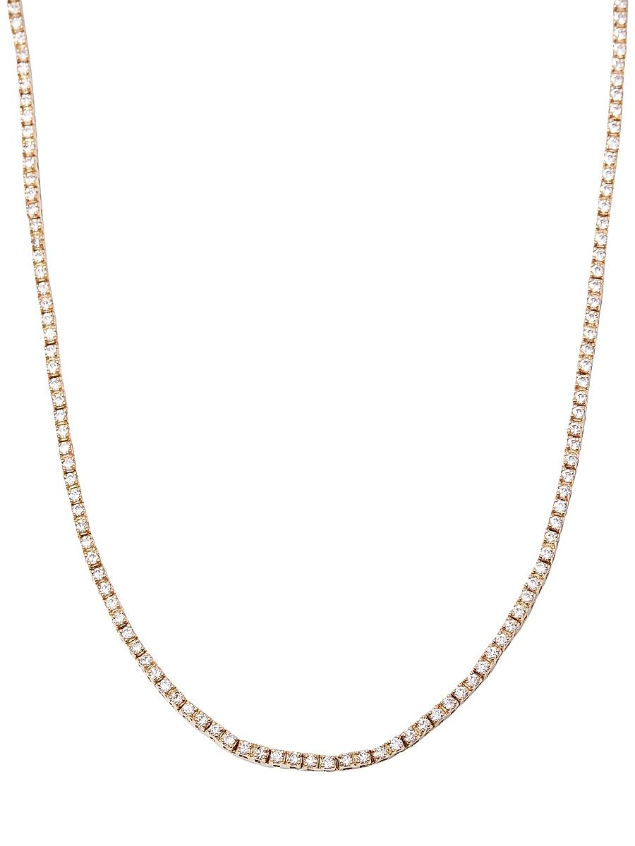 Women's Vivian 14K Yellow Gold & 2.27 TCW Lab-Grown Diamond Tennis Necklace - Gold