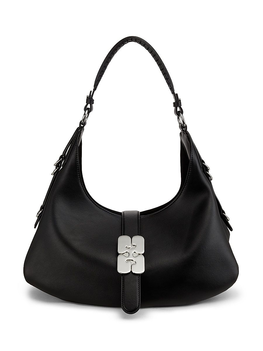 Women's Kat Logo Hobo Bag - Black