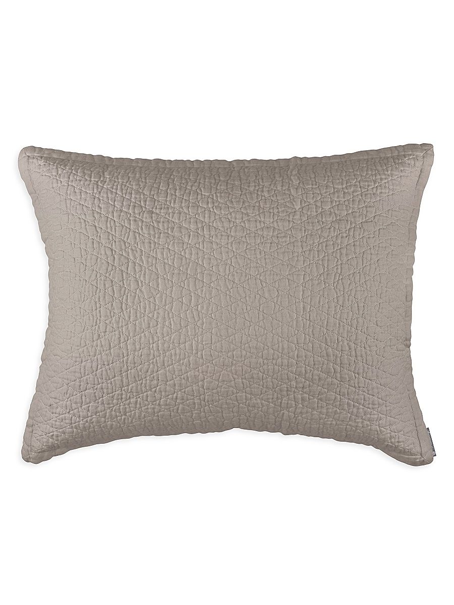 Dawn Diamond Quilted Pillow - Natural - Size King