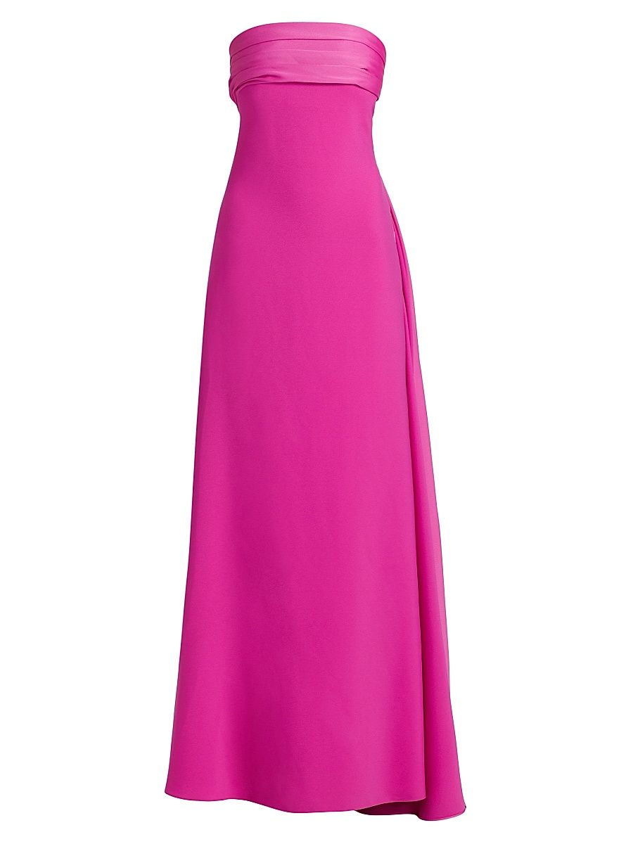 Women's Brigette Crêpe Strapless Gown - Hibiscus - Size 6