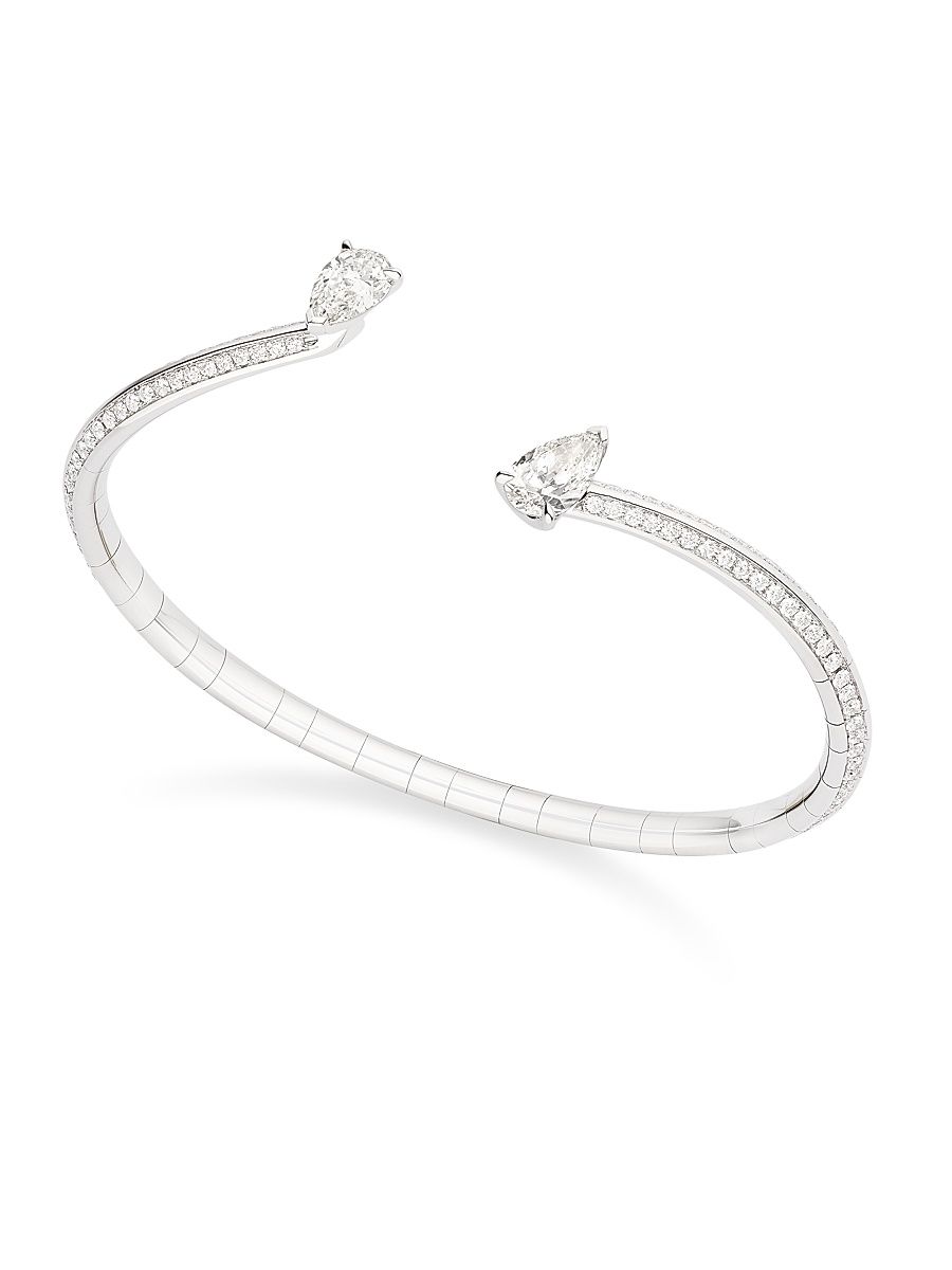 Women's Brevis 18K White Gold & 2.20 TCW Diamond Cuff - White Gold