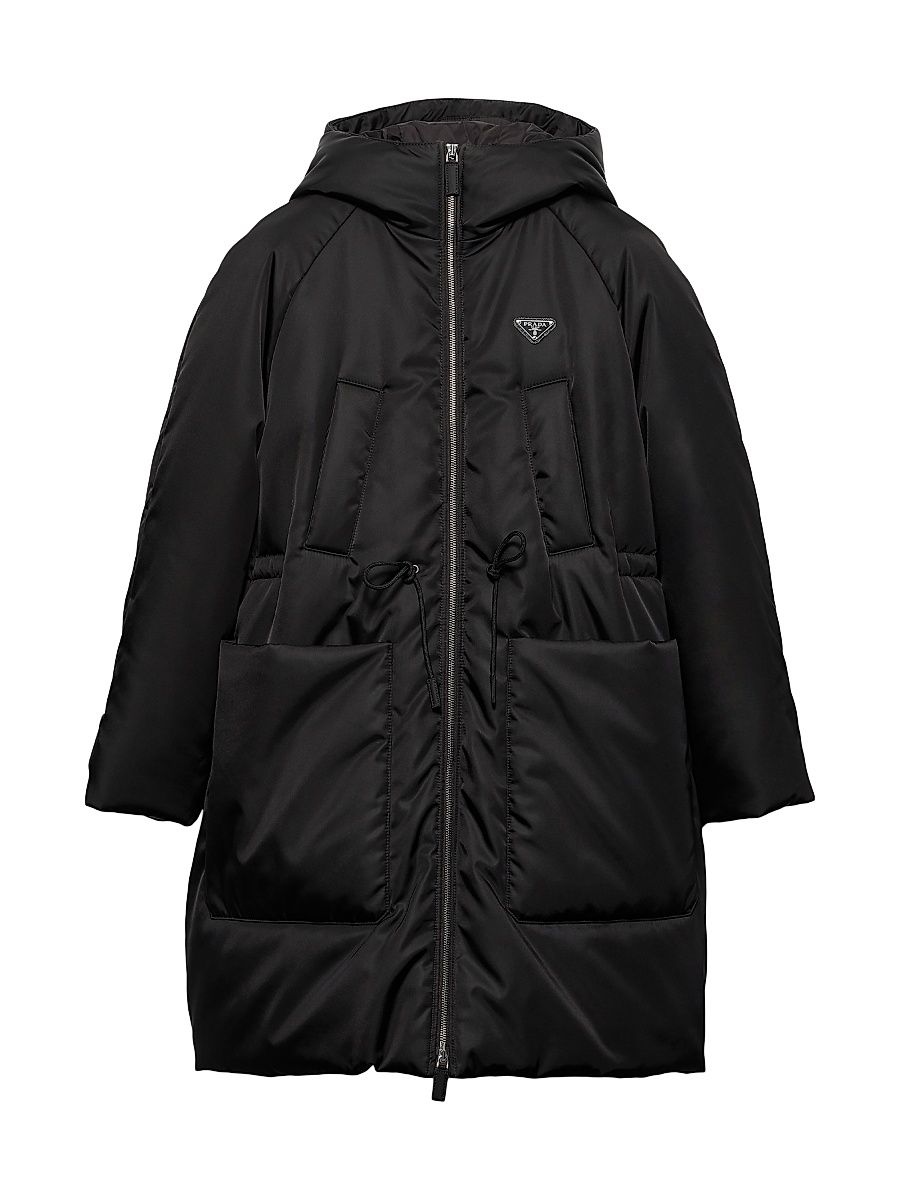 Women's Re-Nylon Down Coat - Black - Size 4