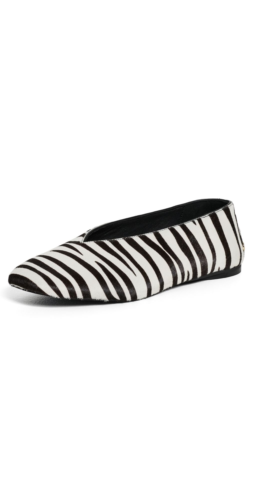ANINE BING Ana Flats Calf Hair Zebra Flats Zebra 36