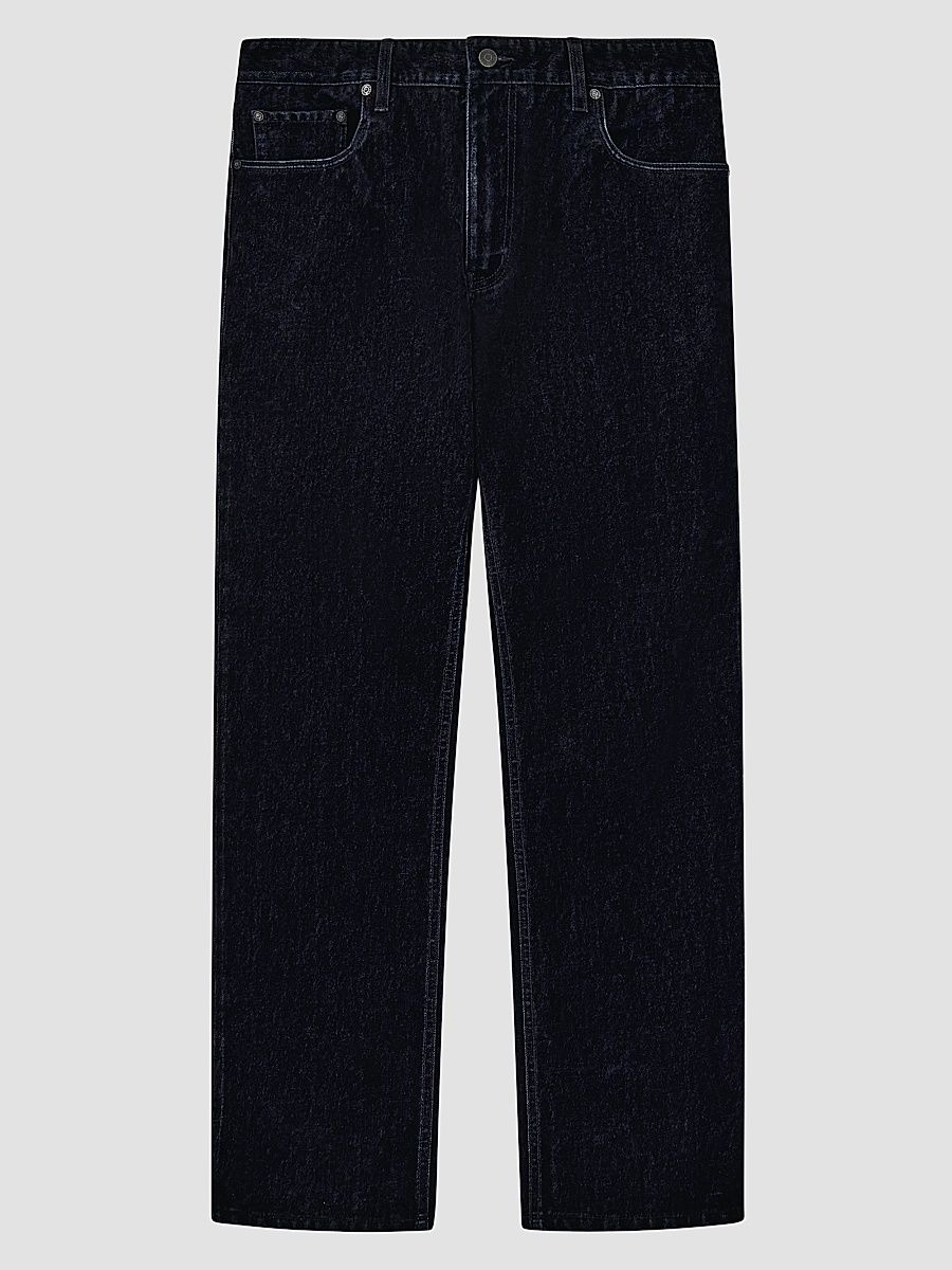 Emporio Armani Men's Flocked Straight-Fit Jeans - Solid Black - Size 38