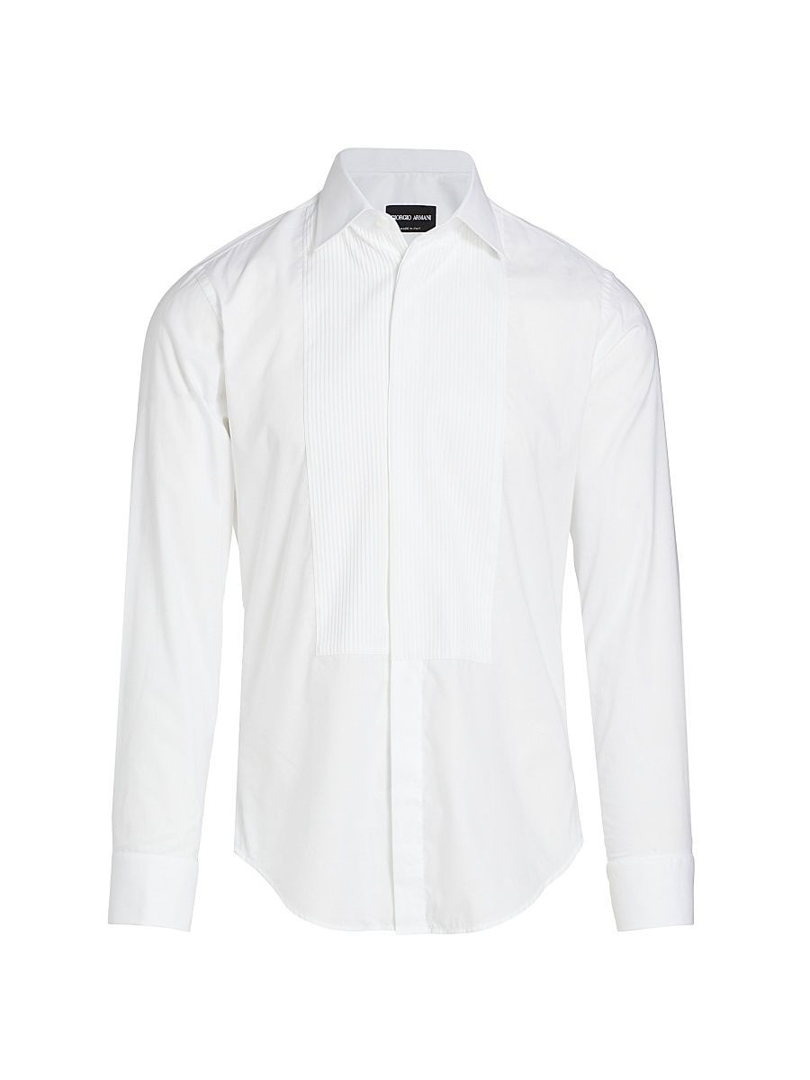 Men's Tuxedo Shirt - Fancy White - Size 16.5