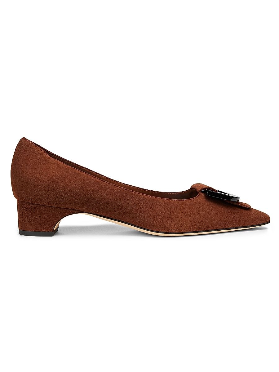 Women's Beti Suede Pumps - Dark Brown - Size 10