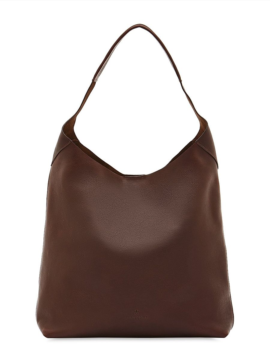 Women's Le Laudi Leather Hobo Bag - Brown