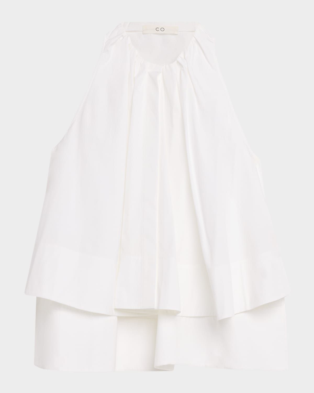 Sleeveless Gathered Tunic Shirt