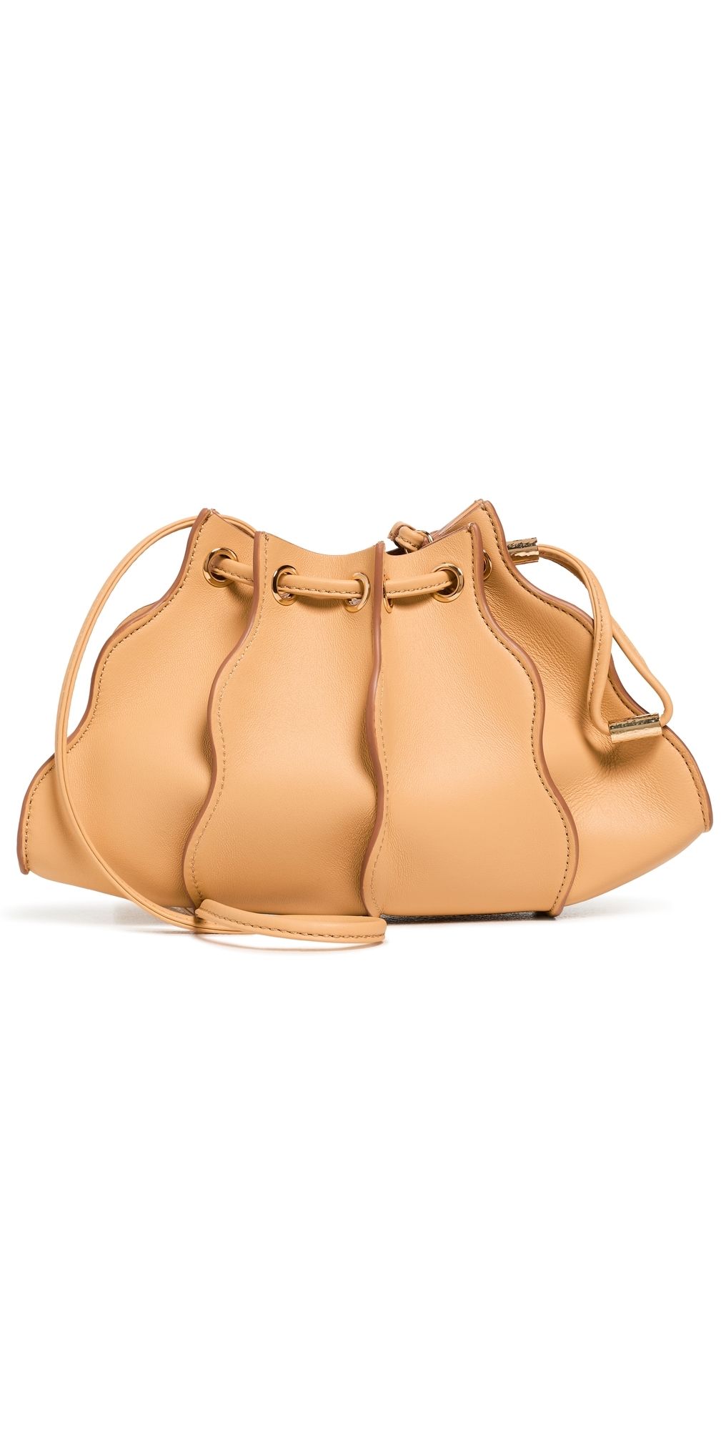 Ulla Johnson Adria Pleated Wave Mini Crossbody Bag Lotus One Size