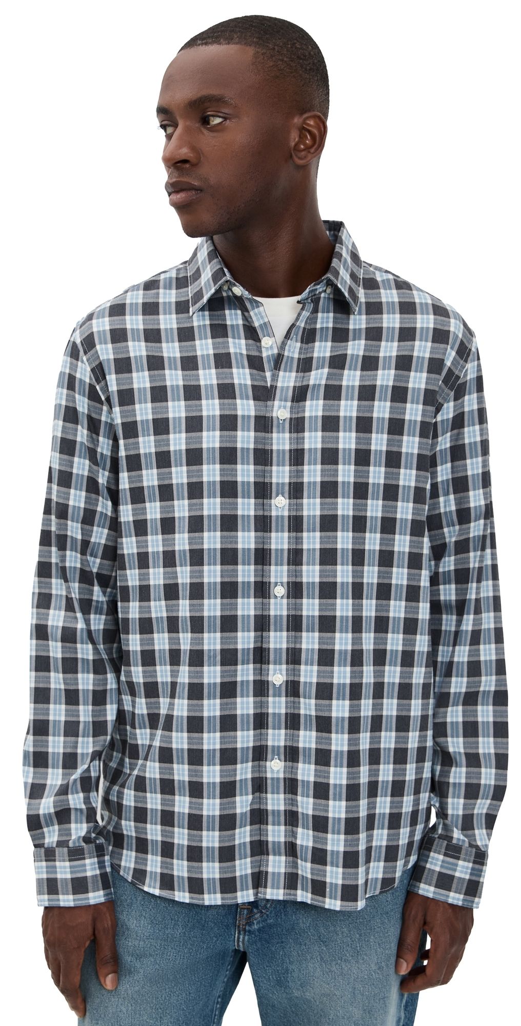 Faherty The Movement Shirt Dark Creek Plaid S
