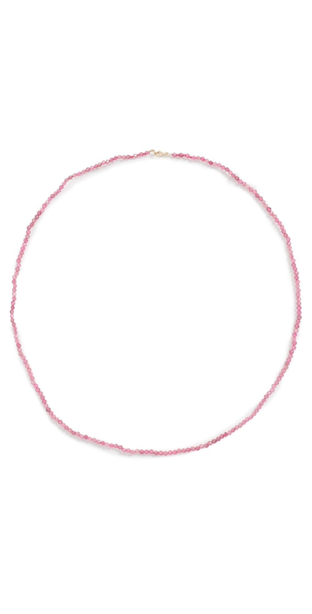 Ariel Gordon Jewelry Petite Pink Tourmaline Beaded Necklace Pink Tourmaline/14k Gold One Size