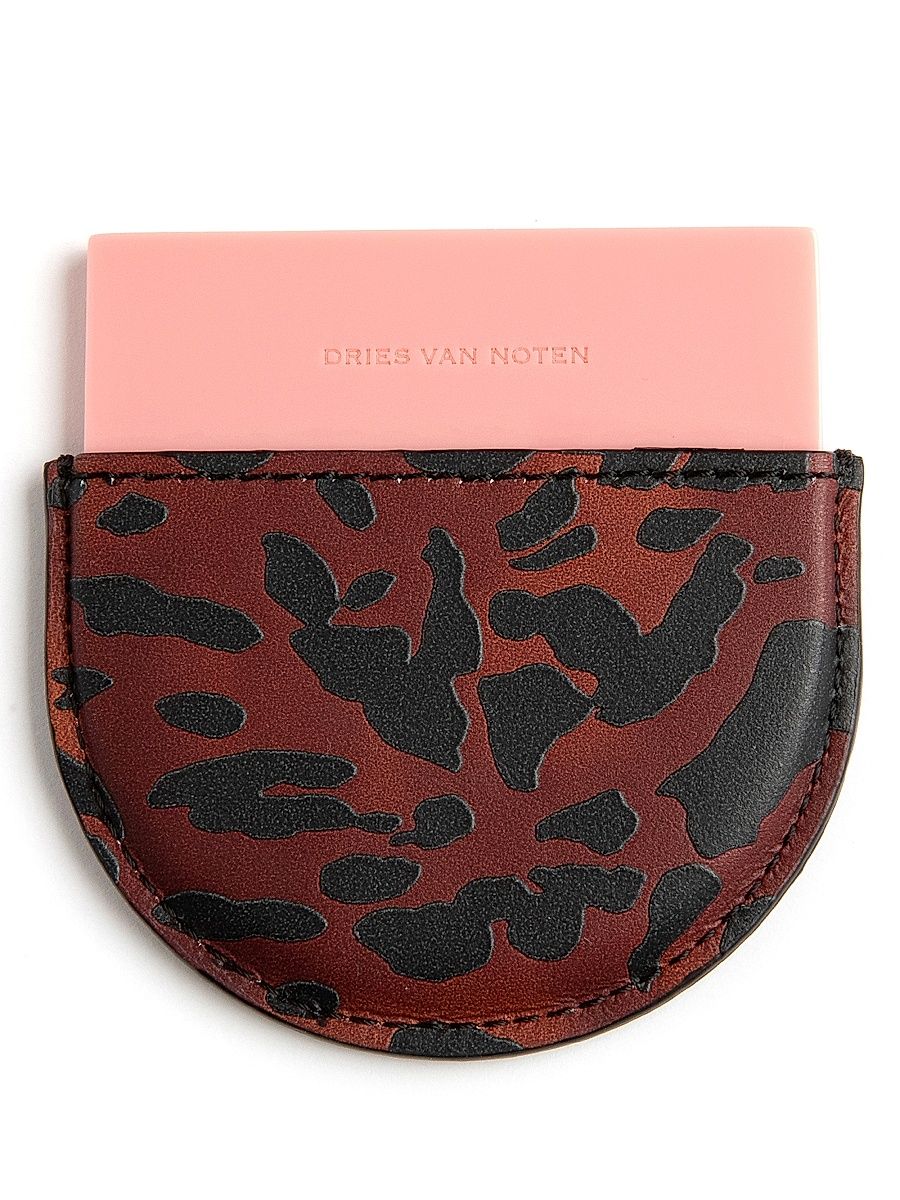 Women's Resin Mirror & Leather Case