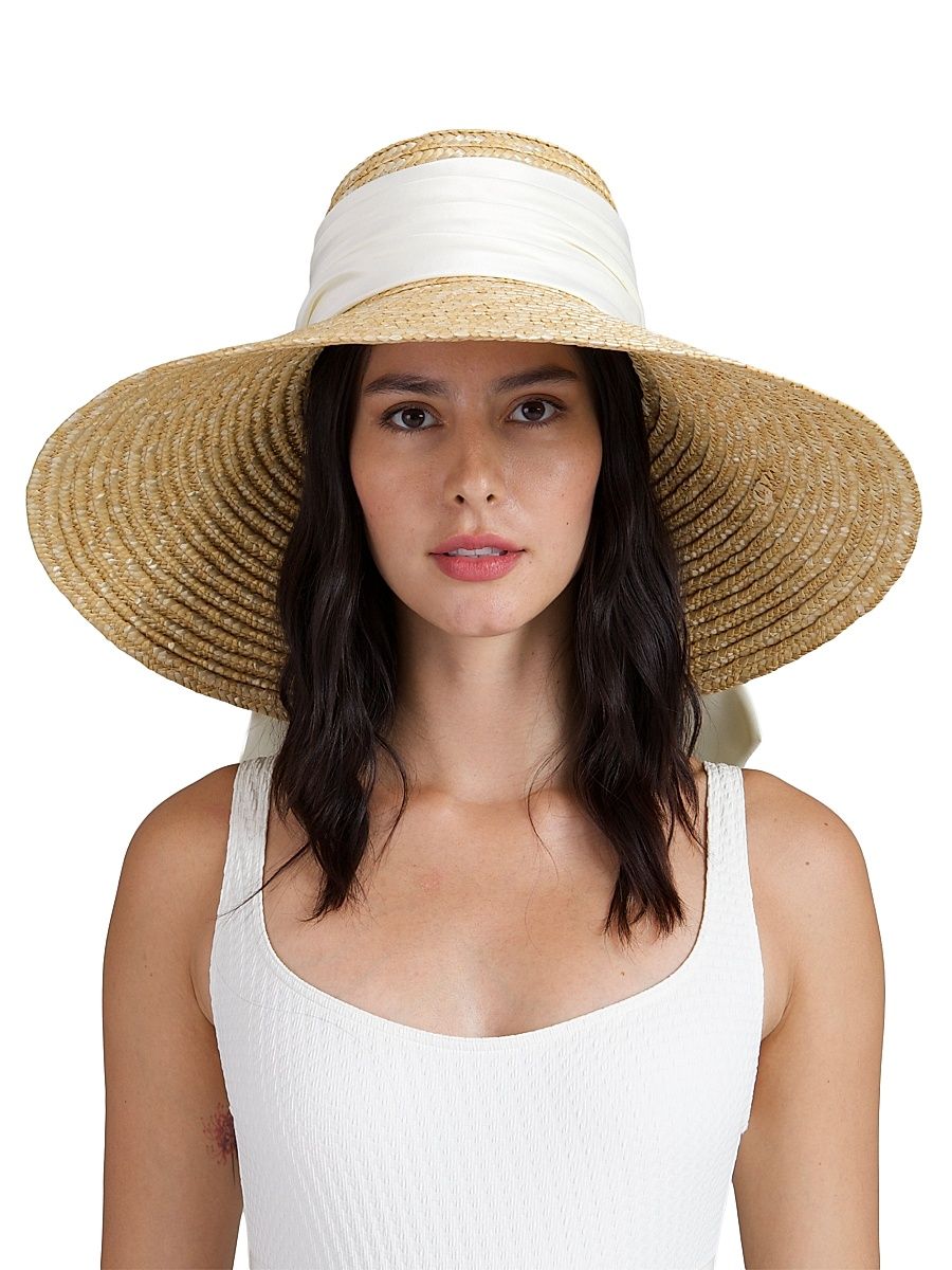 Women's Mirabel Satin Bow Sunhat - Natural