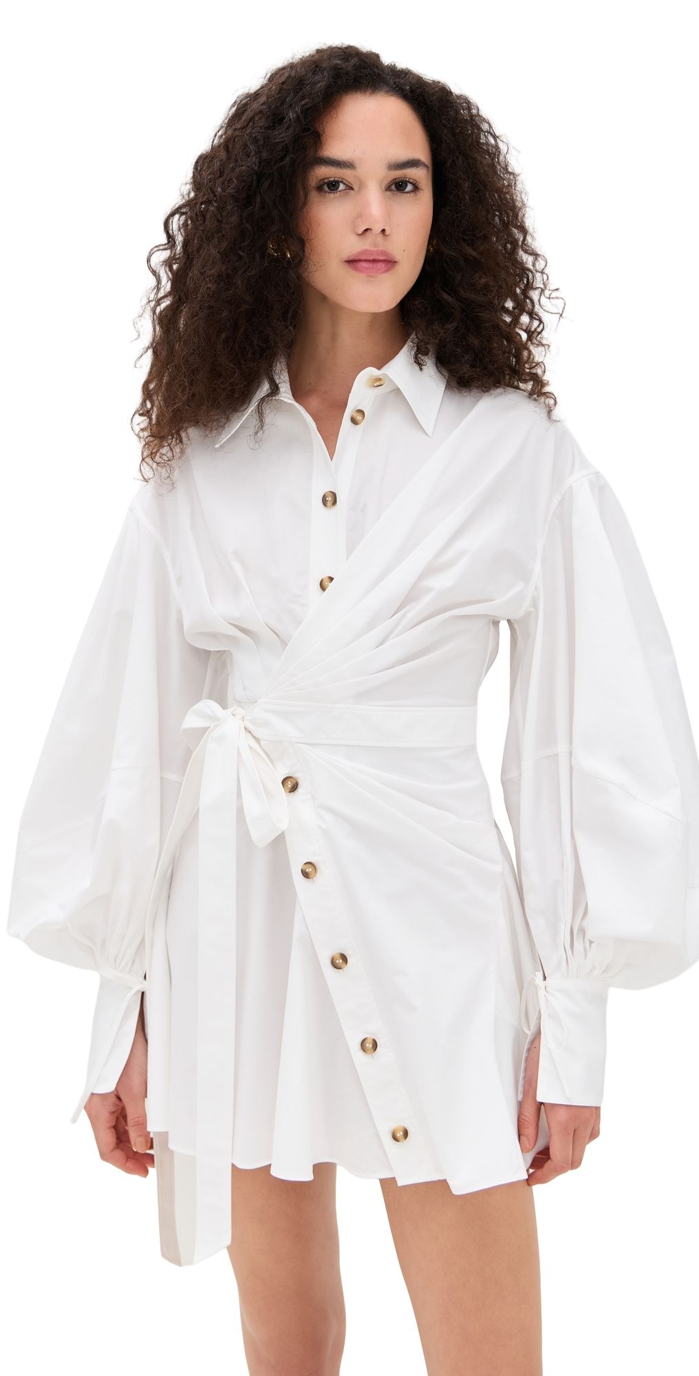 Zimmermann Rebellion Poplin Mini Dress Ivory 3