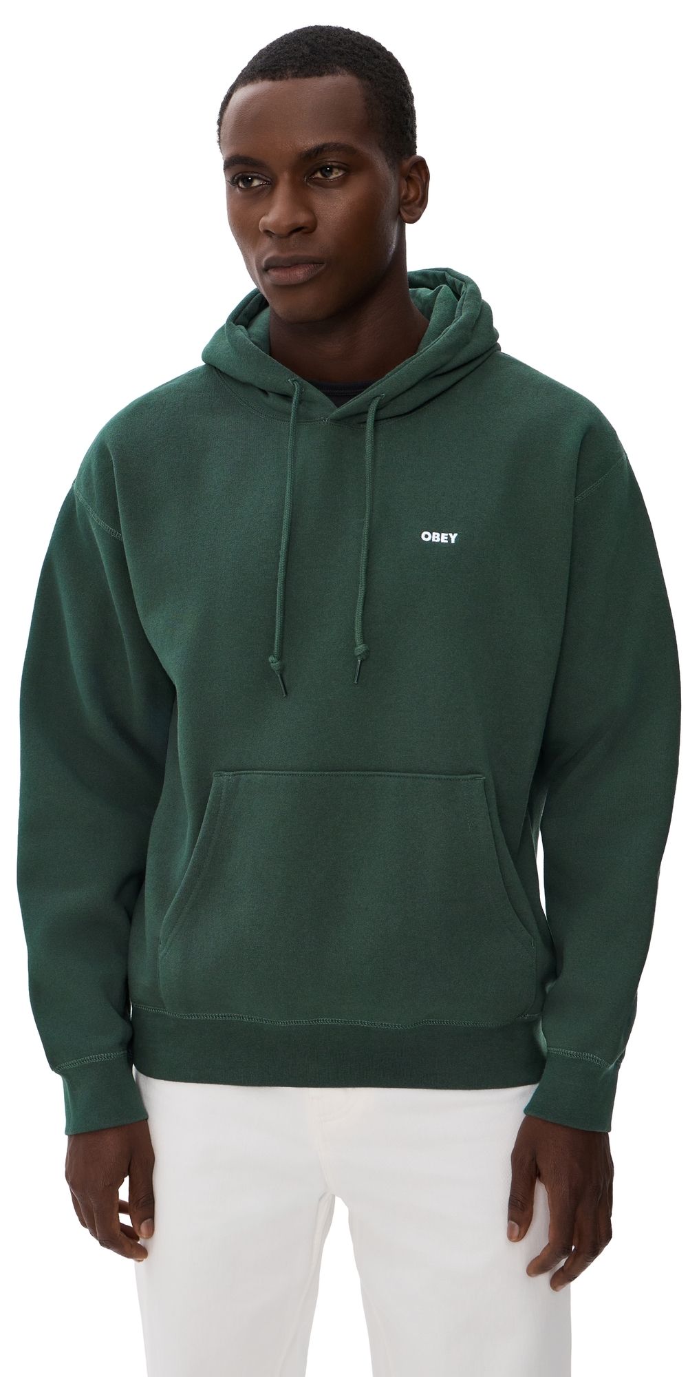 Obey Established Works Bold Hooded Sweatshirt Green Gables XL