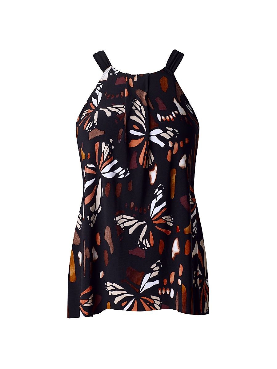 Women's Chrysalis Esme Tankini - Black Multi - Size 16
