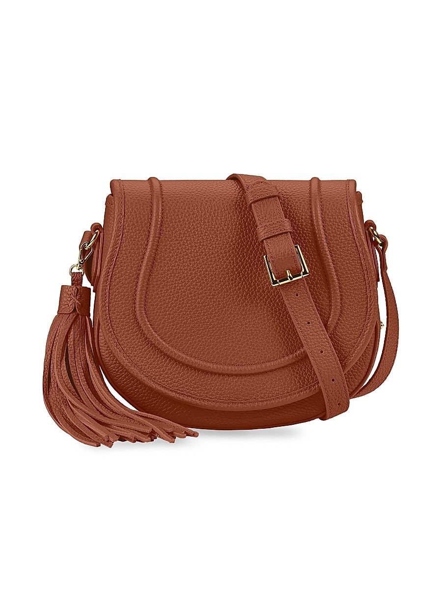 Women's Jenni Leather Saddle Bag - Saddle