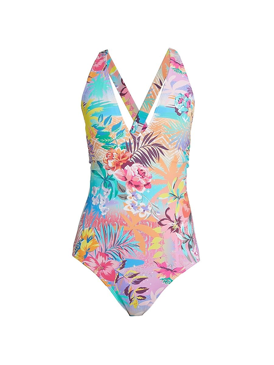 Women's Zeru Cross-Back One-Piece Swimsuit - Zeru - Size Small