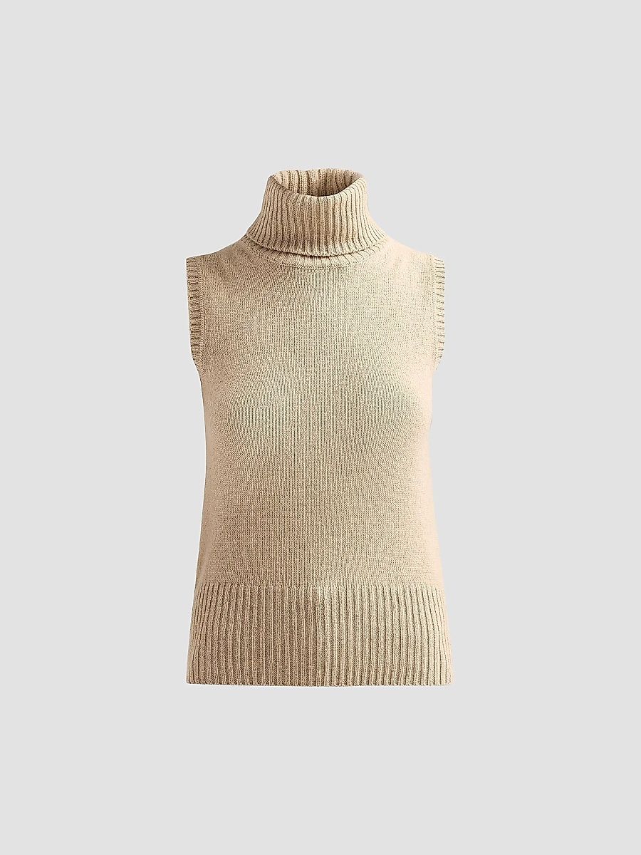 Veronica Beard Women's Mazzy Cashmere Shell - Oatmeal - Size Medium
