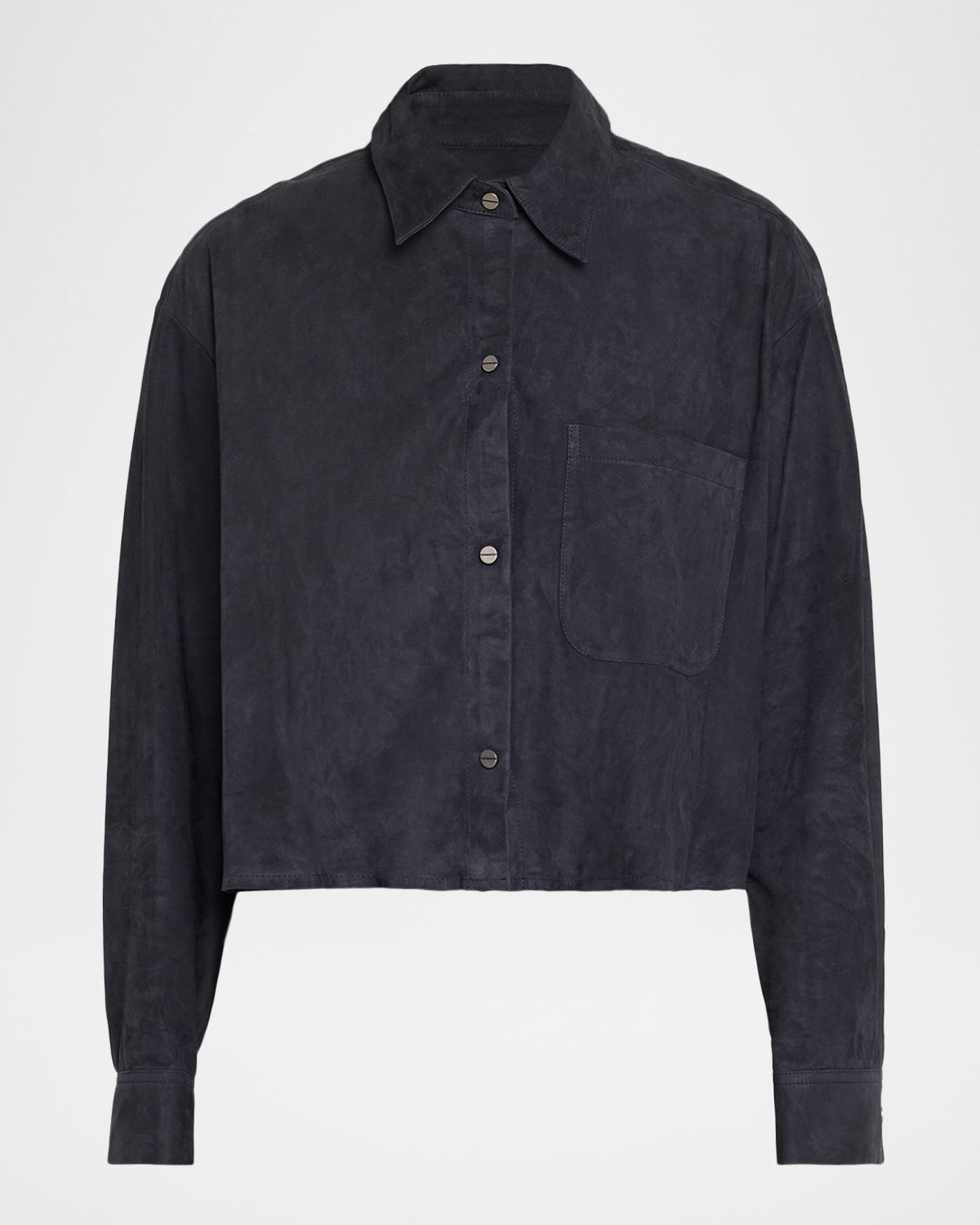 Little Big Joe Suede Button-Front Shirt