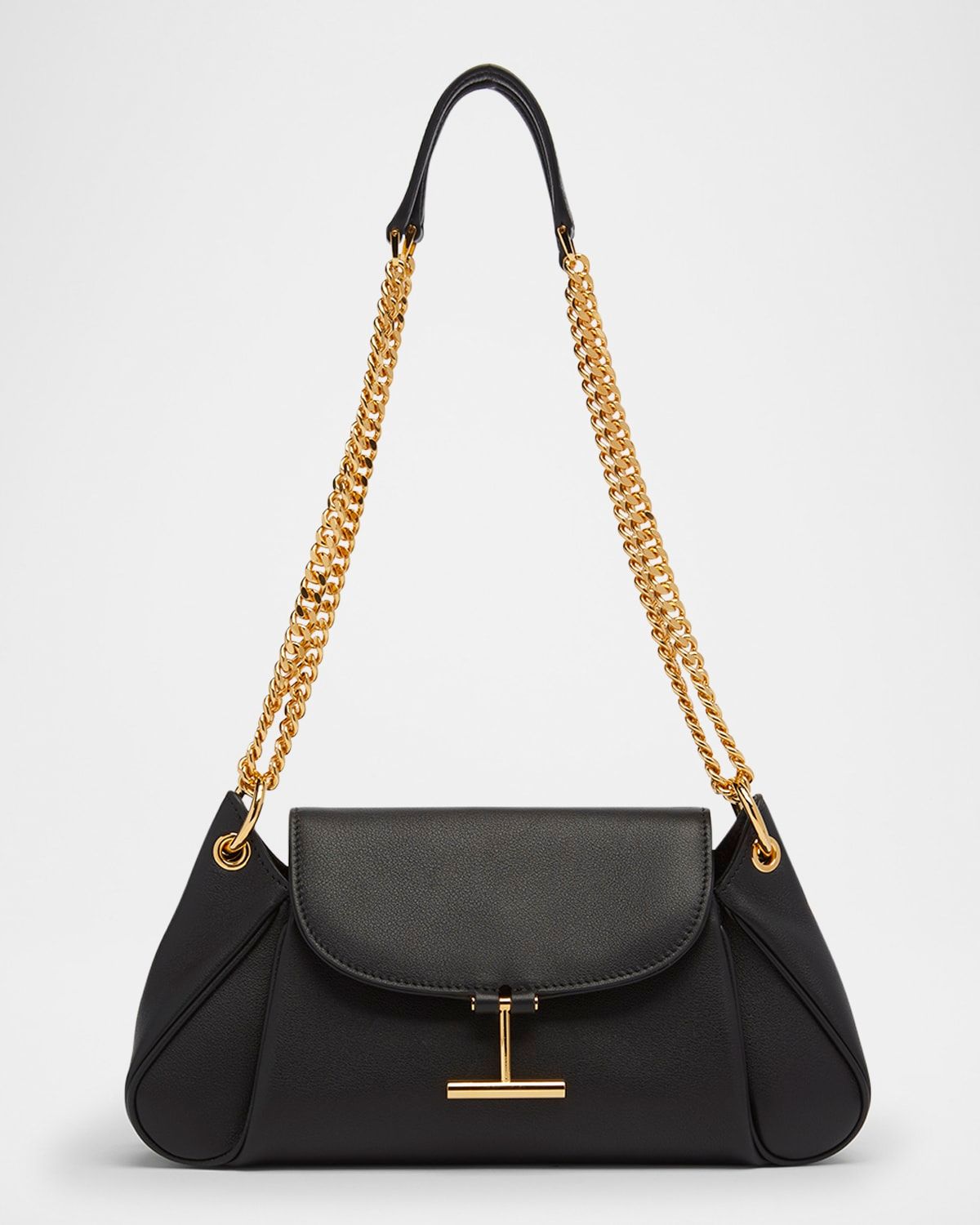 Tara Chain Shoulder Bag in Grain Leather