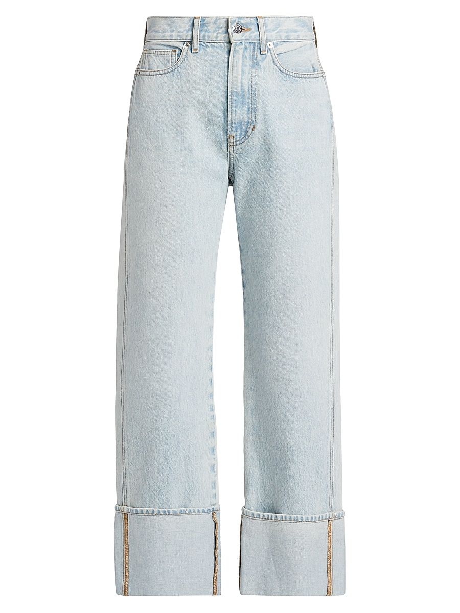 Women's Dylan High-Rise Straight Ankle Jeans - Pale Stone - Size 30