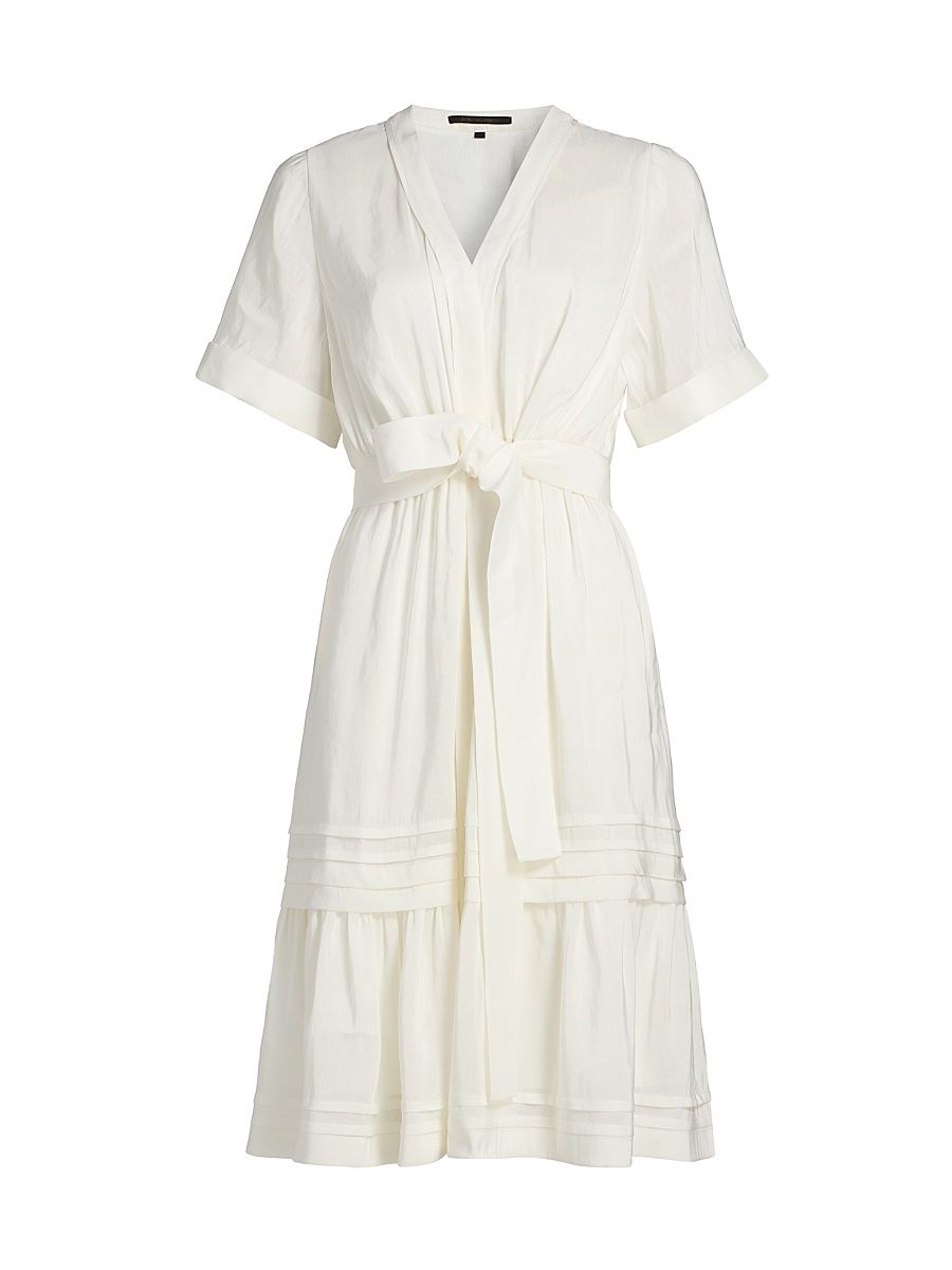 Women's Miranda Linen-Silk Dress - Ivory - Size XL