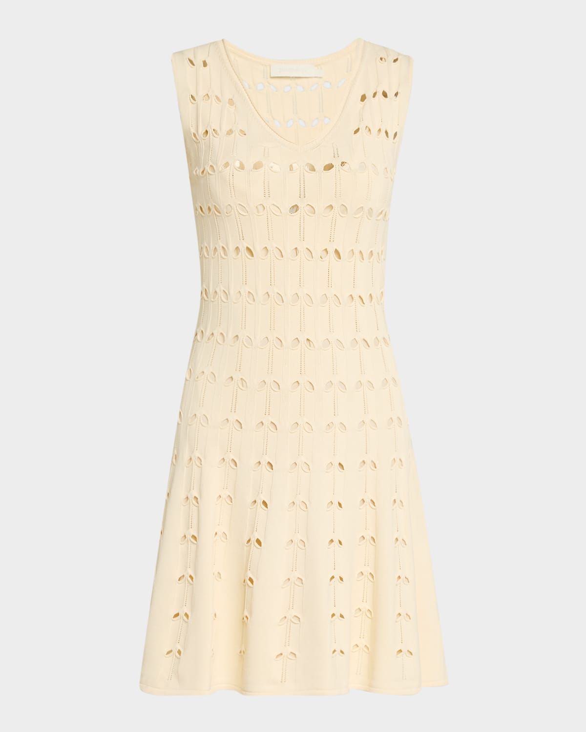 Rhiannon Sleeveless Pointelle Mini Dress