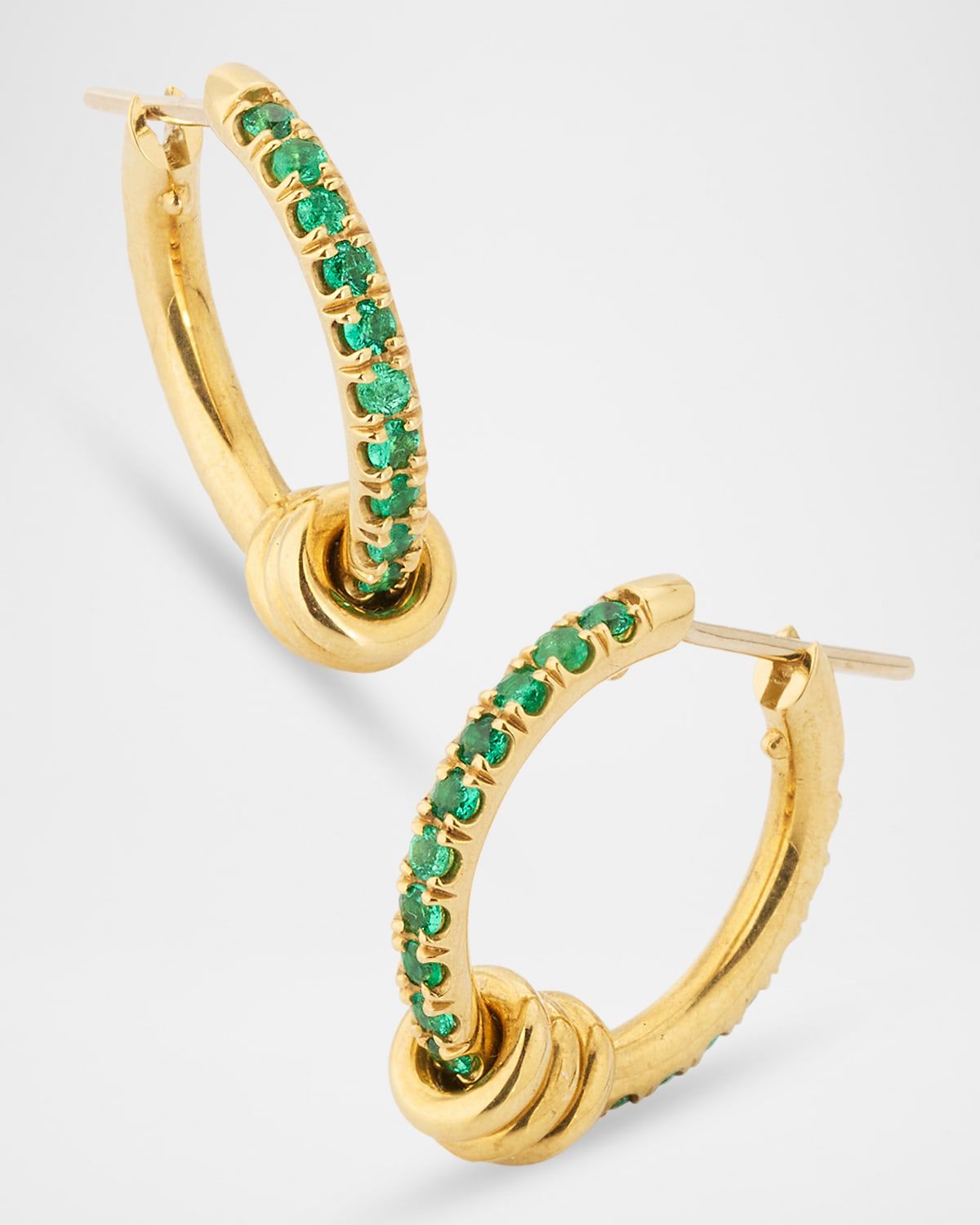 Ara SG Deux Silver & Gold Hoop Earrings with Diamonds