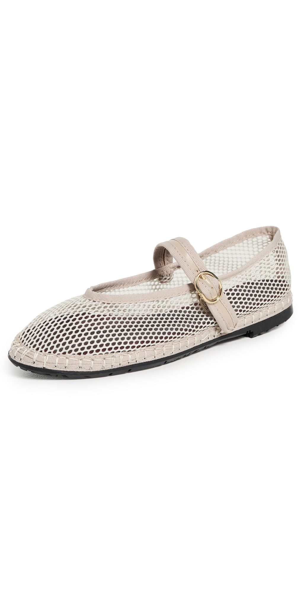 Flabelus Isabella Mesh Mary Jane Flats Nude 39