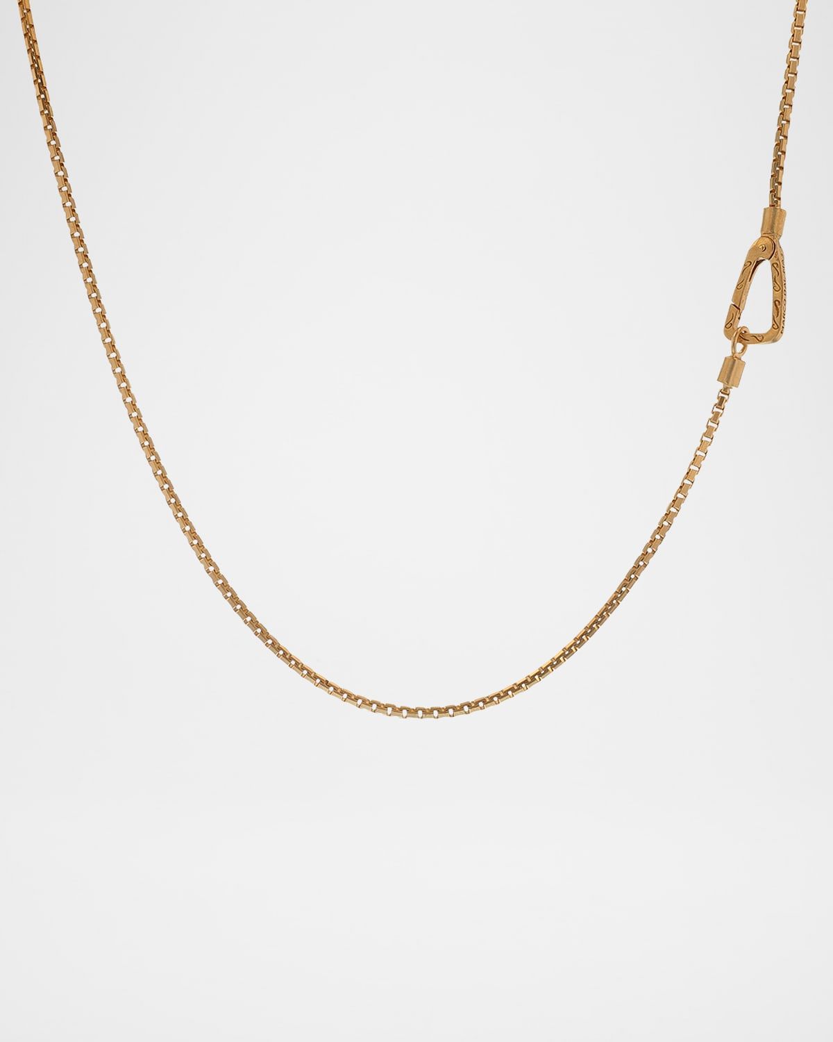 Men & apos;s Ulysses 18K Matte Gold Vermeil Necklace, 24.5"L