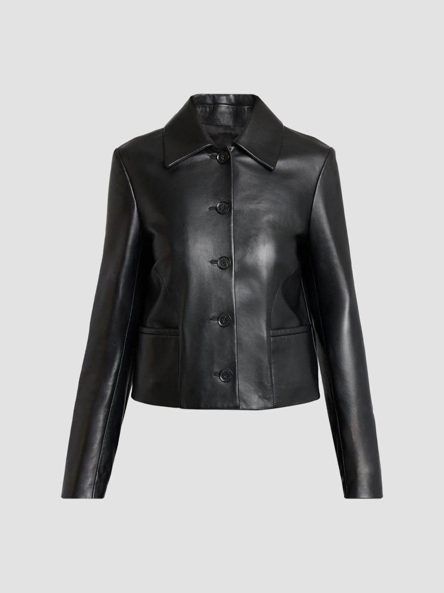 Proenza Schouler Women's Kenza Leather Jacket - Black - Size 8